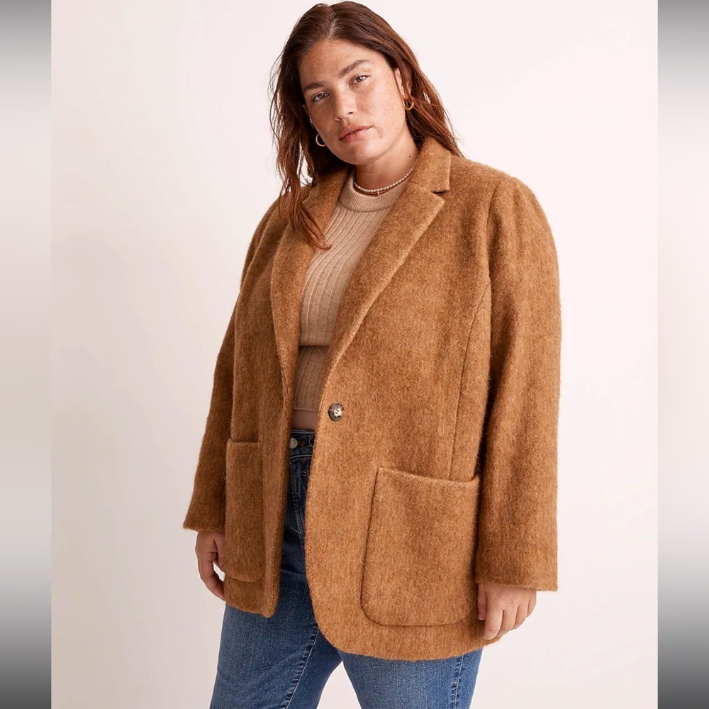Madewell Women Tan Blazer - 1X - NWT